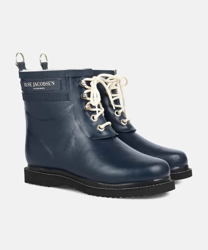 Short Rubber Boots 8211 Dark Indigo Rainboots Ilse Jacobsen Rainboots Short