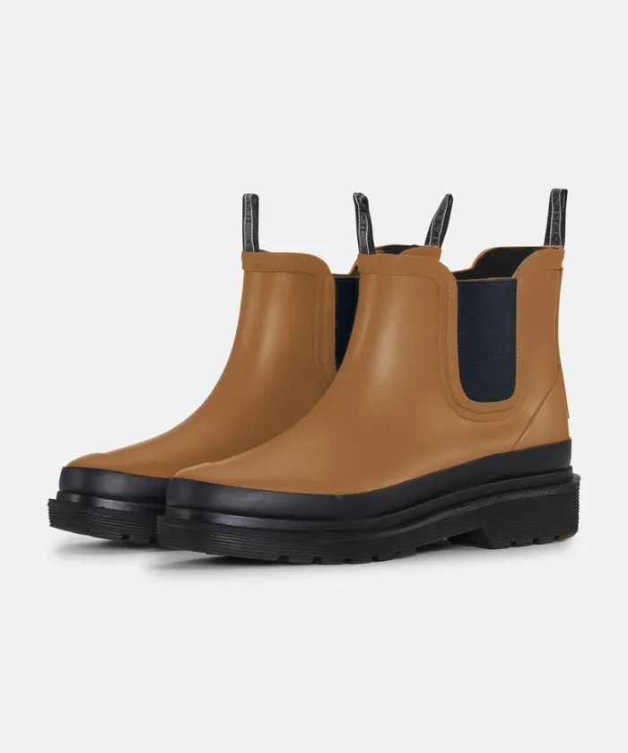 Short Rubber Boots 8211 Golden Brown Rainboots Ilse Jacobsen Rainboots Short
