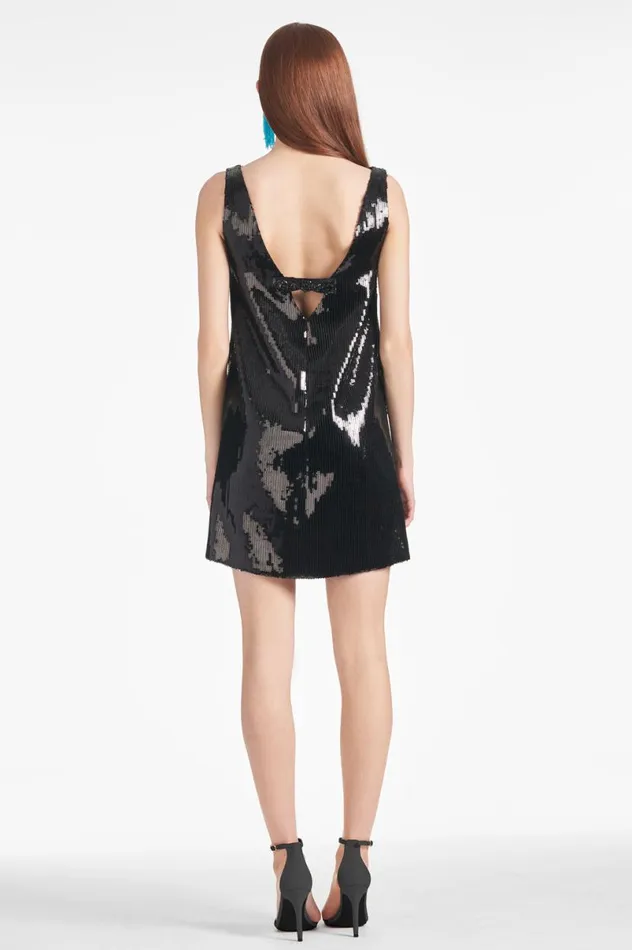 Short Women Sachin and Babi Addy Dress 8211 Black Sequins
