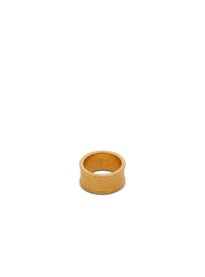 Signature Tubular Ring Gold WomenMen Balmain Fashion Jewelry