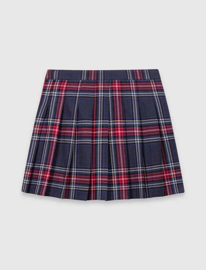 Skirts and Shorts Women Maje Short Tartan Print Skirt Red Tartan
