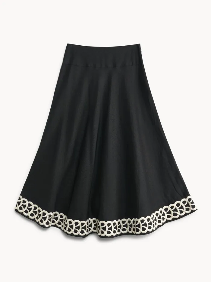 Skirts Women By Malene Birger Leonne Linen Skirt Black Skirts Women By Malene Birger Leonne Linen Skirt Black