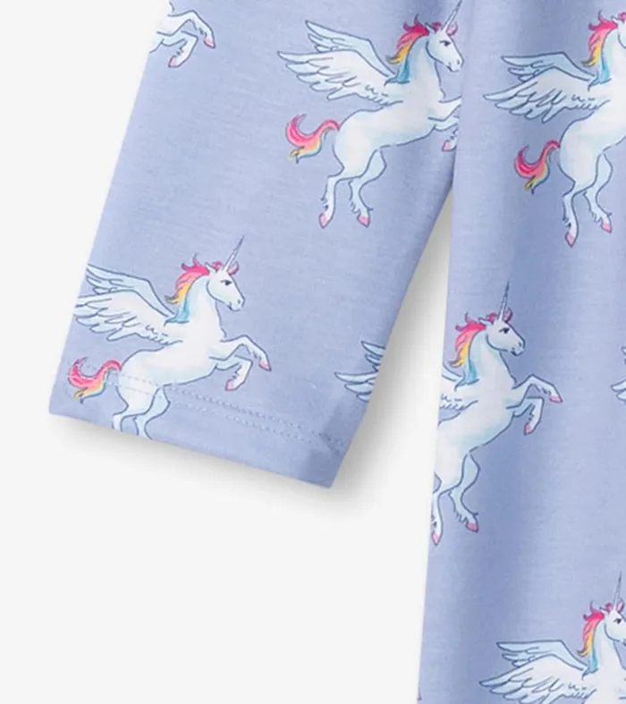 Sleepwear Girls Hatley Girls Rainbow Unicorn Long Sleeve Nightgown