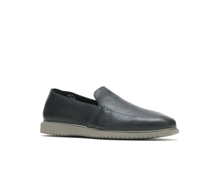 SlipOns Everyday SlipOn Black Leather Hush Puppies Men