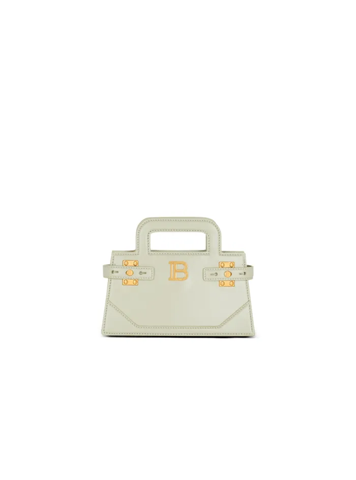 Small BBuzz Top Handle Bag In Calfskin Green Women Balmain Handbags
