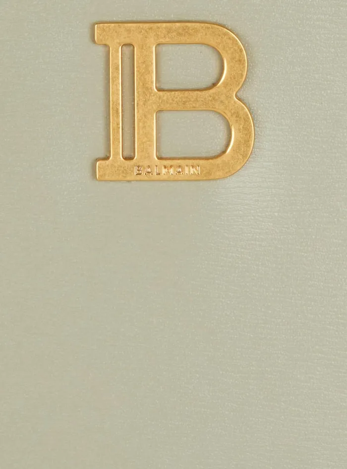 Small BBuzz Top Handle Bag In Calfskin Green Women Balmain Handbags
