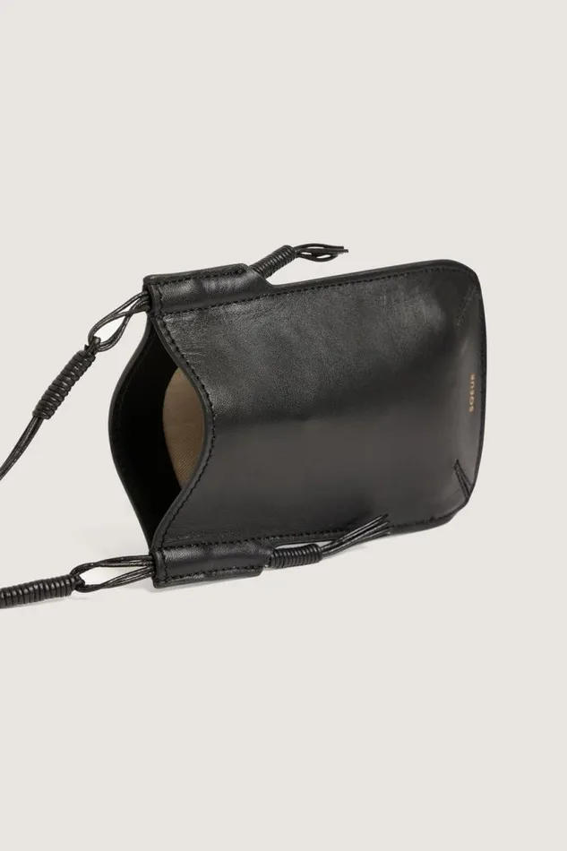 Small Leather Goods Women Soeur AMAURY PHONE HOLDER Black
