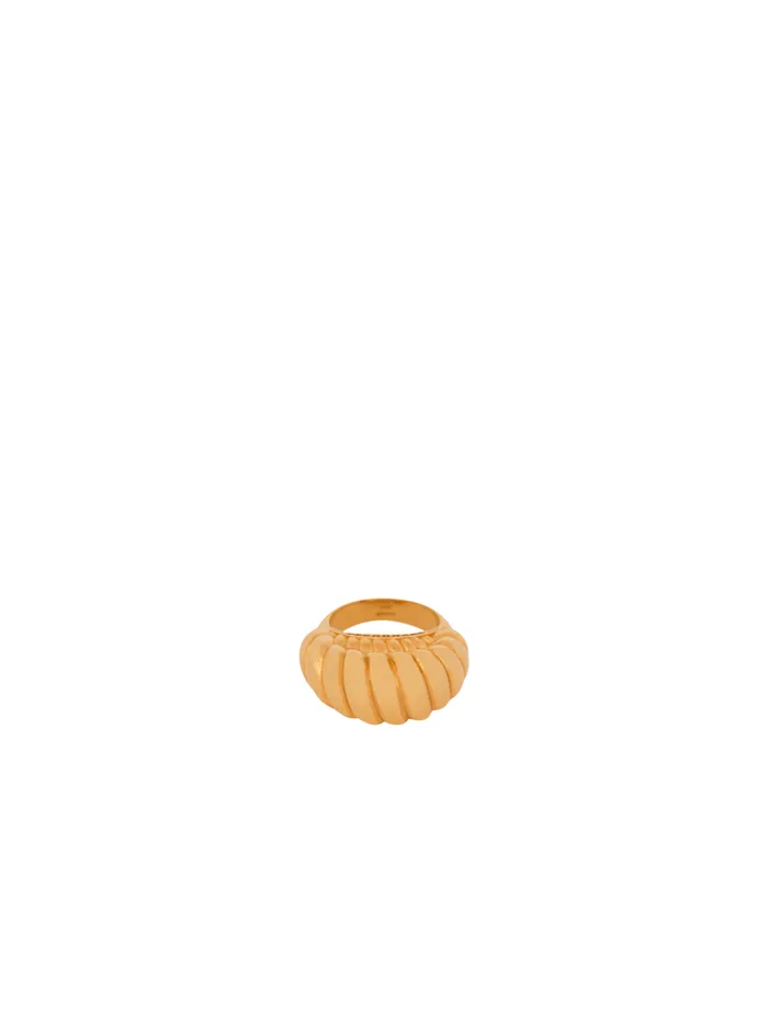 Snail Ring In Brass And Crystals Gold Women Balmain Fashion Jewelry