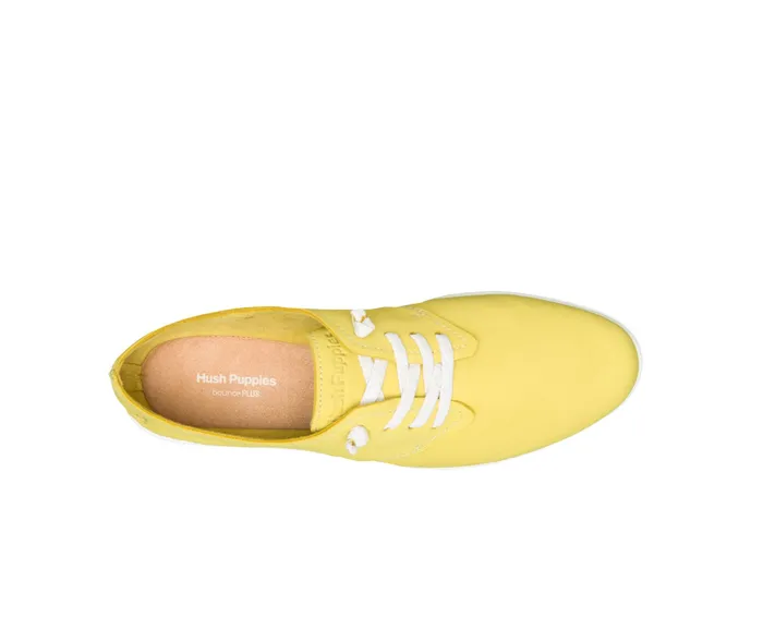 Sneakers Everyday Lace Up Sun Yellow Nubuck Hush Puppies Women