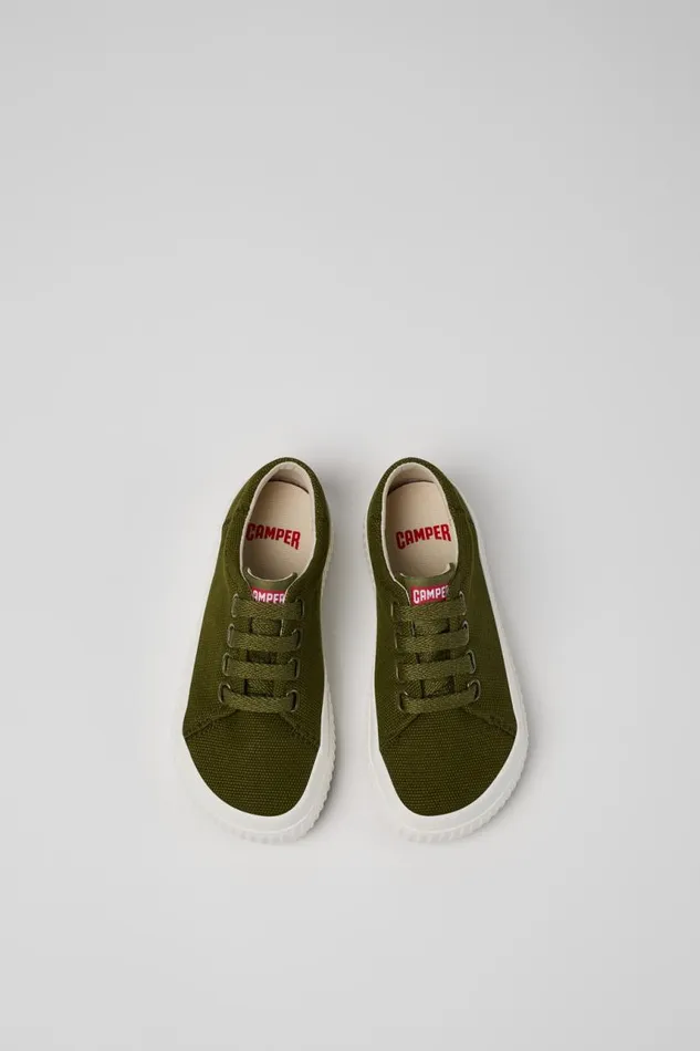 Sneakers Kids Camper Peu Roda Green Textile Sneaker