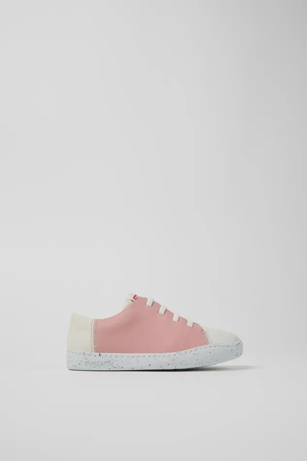 Sneakers Kids Camper Twins Multicolor Leather And Nubuck Sneakers