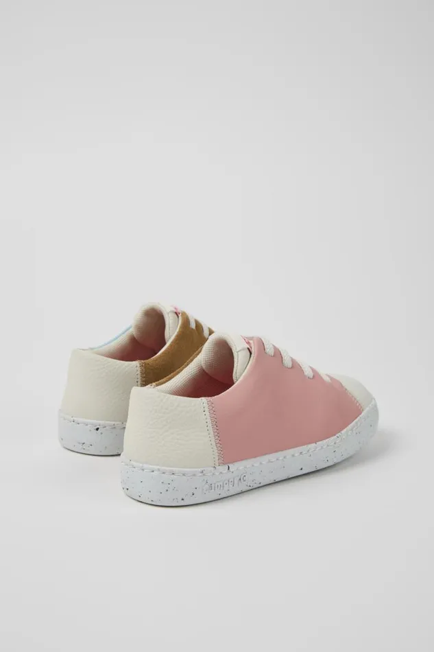 Sneakers Kids Camper Twins Multicolor Leather And Nubuck Sneakers