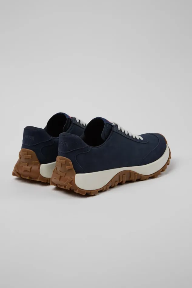 Sneakers Men Camper Drift Trail VIBRAM Blue Nubuck And Textile Sneakers