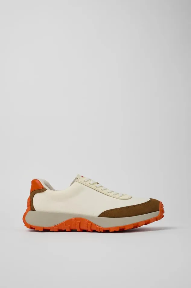 Sneakers Men Camper Drift Trail VIBRAM White TextileNubuck Sneaker