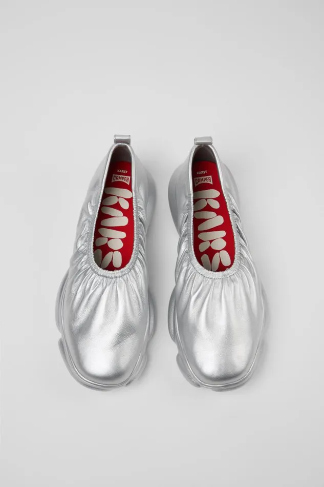 Sneakers Men Camper Karst Silver Leather Shoes Sneakers Men Camper Karst Silver Leather Shoes