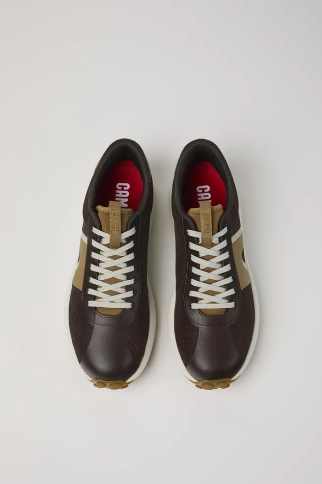 Sneakers Men Camper Pelotas Athens Brown Textile Sneaker Sneakers Men Camper Pelotas Athens Brown Textile Sneaker