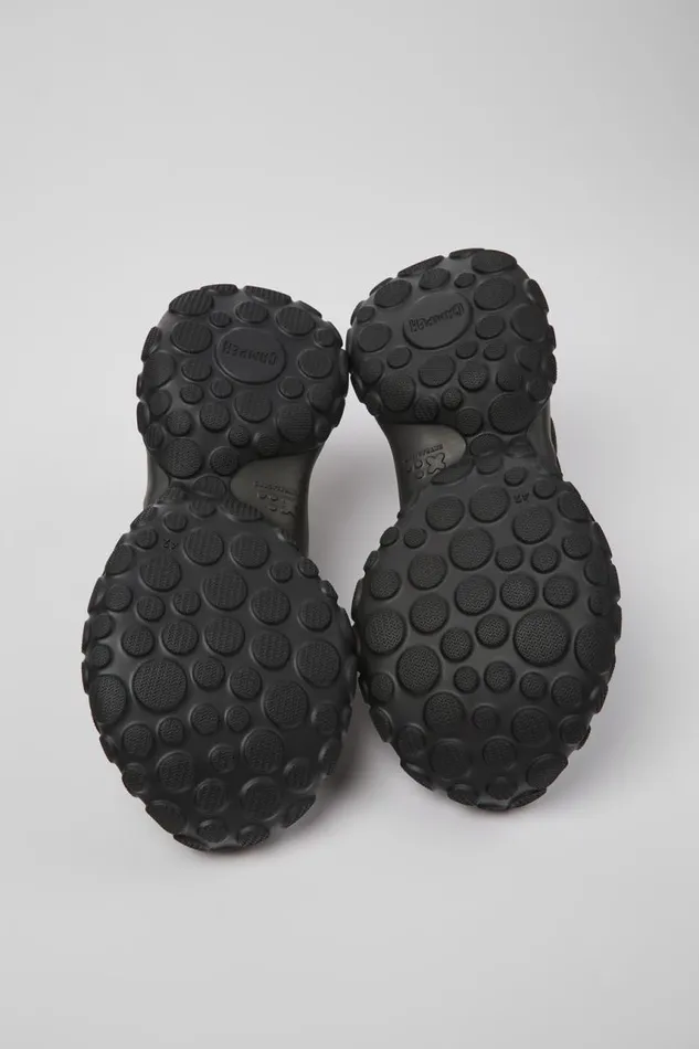 Sneakers Men Camper Pelotas Mars Black Textile And Nubuck Sneakers