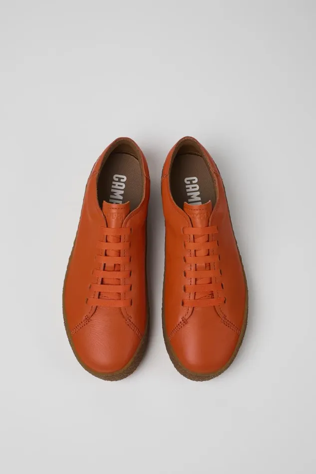 Sneakers Men Camper Peu Terreno Orange Leather Shoes Sneakers Men Camper Peu Terreno Orange Leather Shoes
