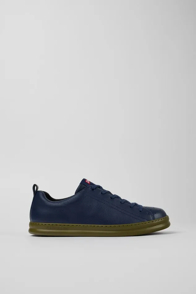 Sneakers Men Camper Runner Blue Leather Sneaker Sneakers Men Camper Runner Blue Leather Sneaker