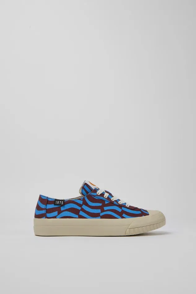 Sneakers Women Camper Camaleon Blue And Burgundy Sneakers