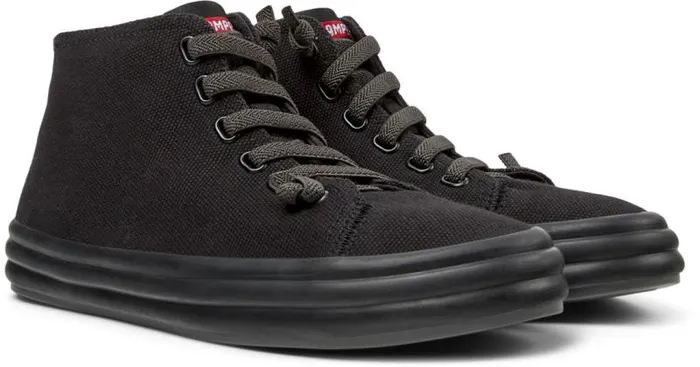 Sneakers Women Camper Hoops Black Textile Sneakers