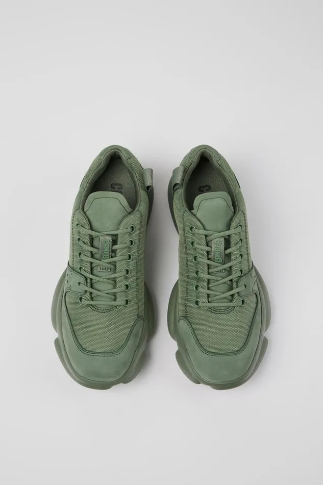 Sneakers Women Camper Karst Green Leather And Recycled PET Sneakers Sneakers Women Camper Karst Green Leather And Recycled PET Sneakers