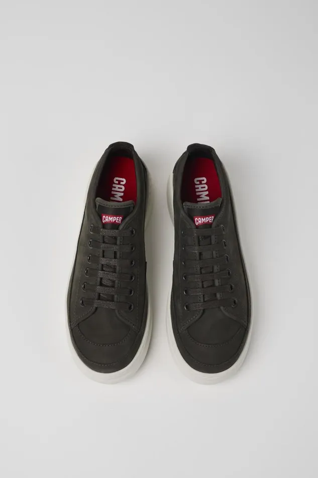 Sneakers Women Camper Runner Up Gray Leather Sneaker