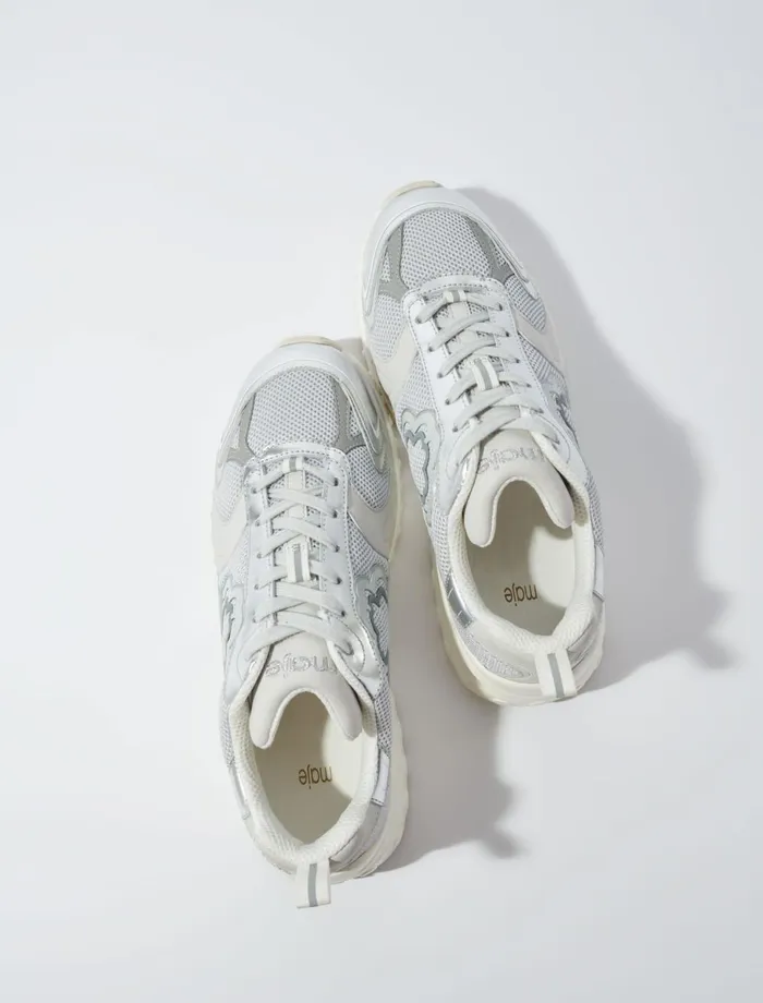 Sneakers Women Maje M Sneakers Silver