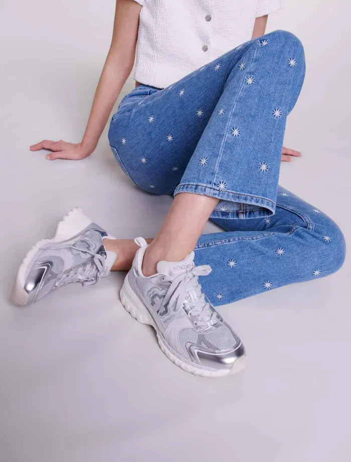 Sneakers Women Maje M Sneakers Silver