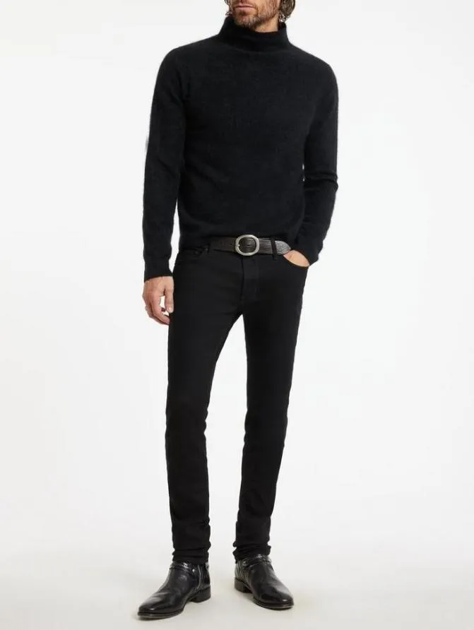 SOLANO MOCK NECK Black Clothing John Varvatos Sweaters