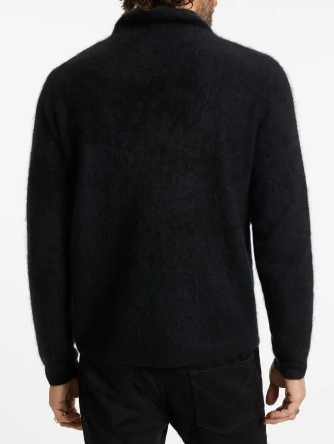 SOLANO MOCK NECK Black Clothing John Varvatos Sweaters
