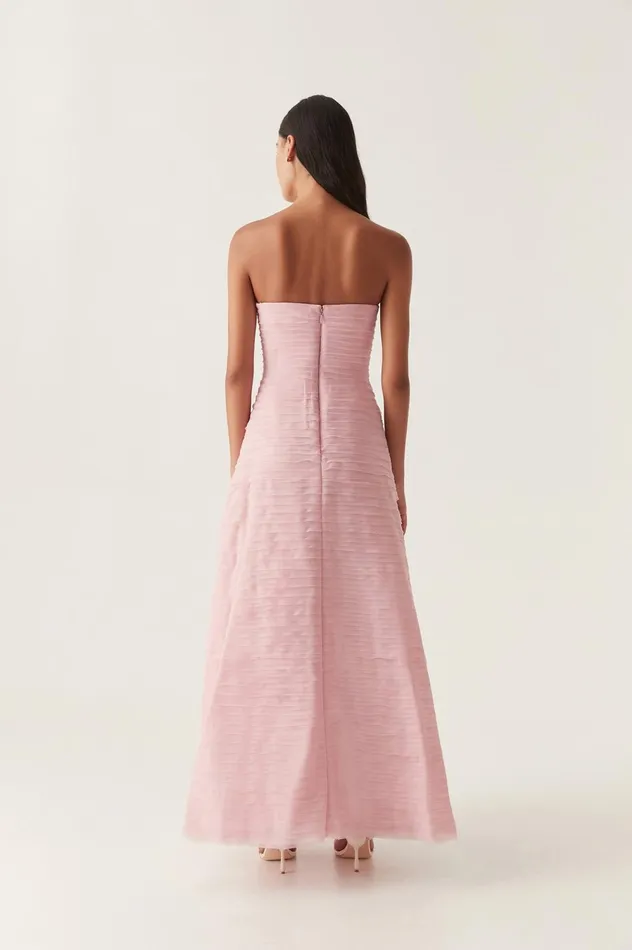 Soundscape Maxi Dress Chalk Pink Women Aje Pink Dresses