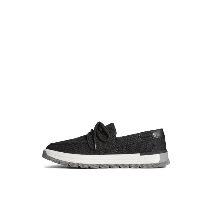 Sperry Augusta Boat Shoe Black Women Boat Shoes