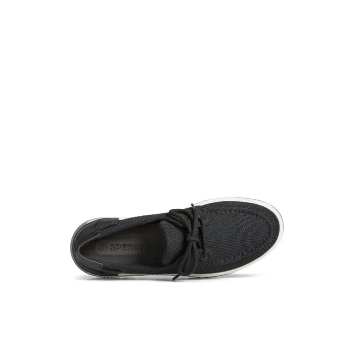 Sperry Augusta Boat Shoe Black Women Boat Shoes