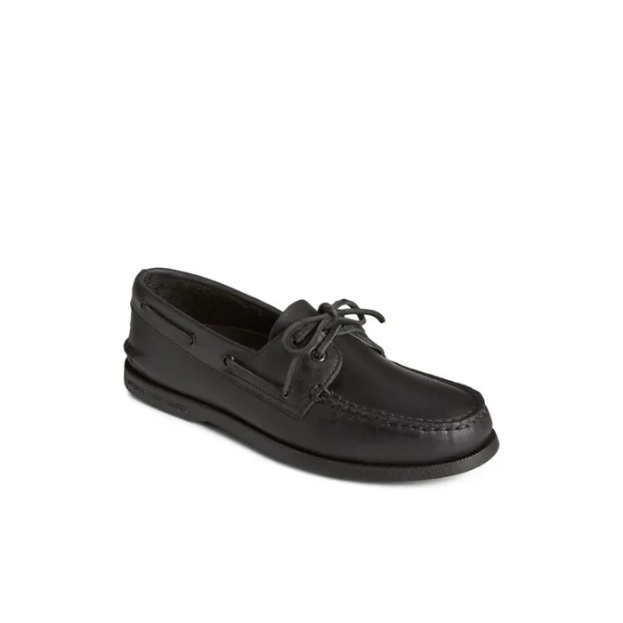 Sperry Authentic Original Boat Shoe Black Leather Smooth Men Boat Shoes