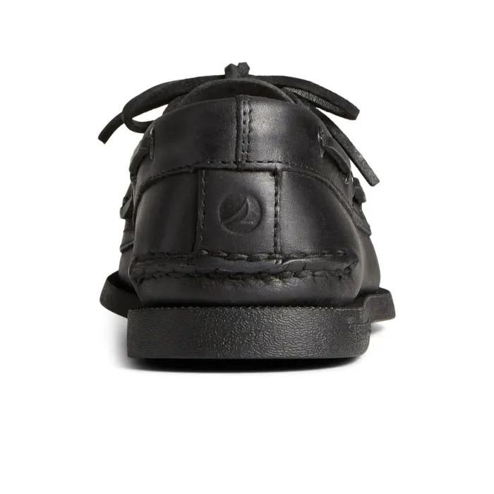 Sperry Authentic Original Boat Shoe Black Leather Smooth Men Boat Shoes