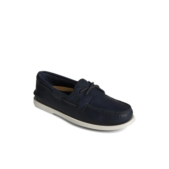 Sperry Authentic Original Cross Lace Boat Shoe Navy Men Boat Shoes