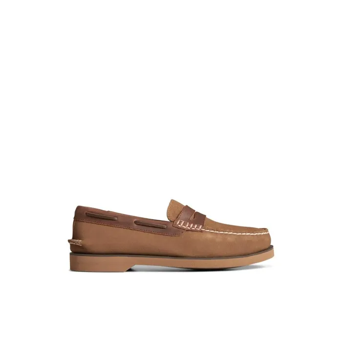 Sperry Authentic Original Penny Loafer Dark Beige Men Loafers and Oxfords