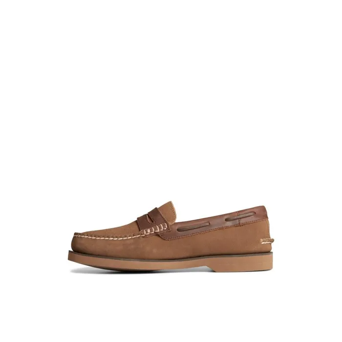 Sperry Authentic Original Penny Loafer Dark Beige Men Loafers and Oxfords