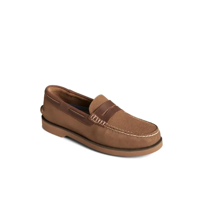 Sperry Authentic Original Penny Loafer Dark Beige Men Loafers and Oxfords