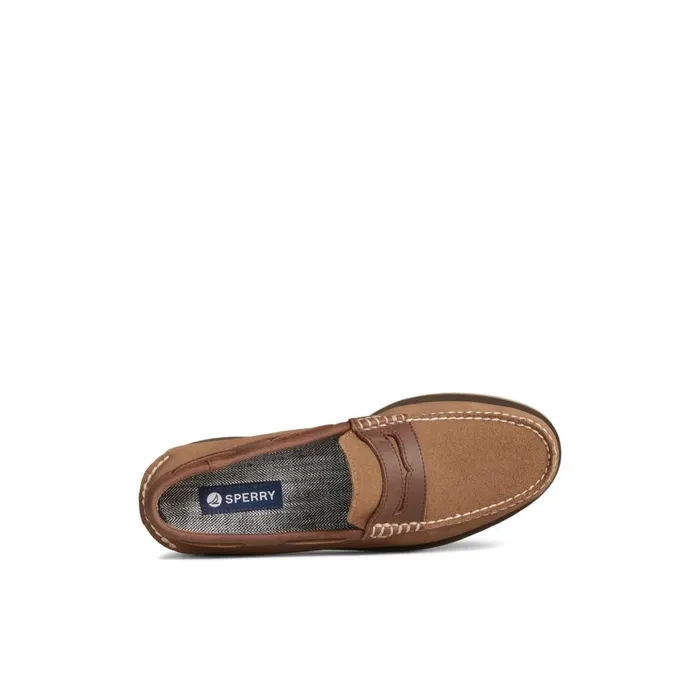 Sperry Authentic Original Penny Loafer Dark Beige Men Loafers and Oxfords