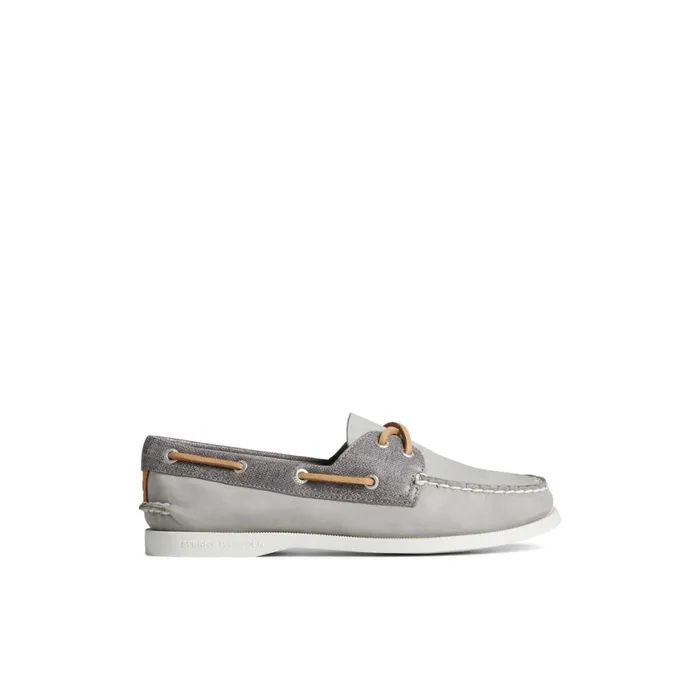 Sperry Authentic Original TwoTone Boat Shoe Grey Women Boat Shoes