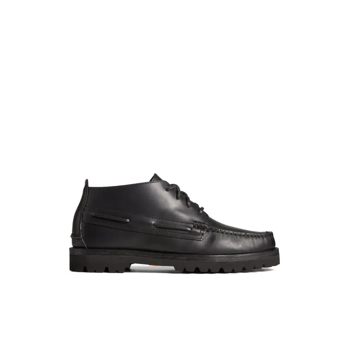 Sperry Authentic Original Vibram Suede Chukka Black Men Boots