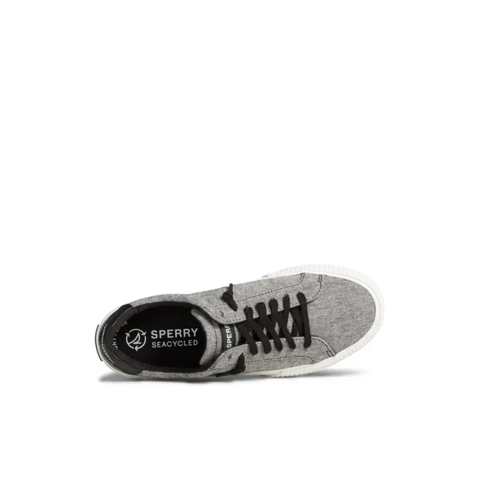 Sperry Bermuda SeaCycled Canvas Sneaker Black Women Sneakers