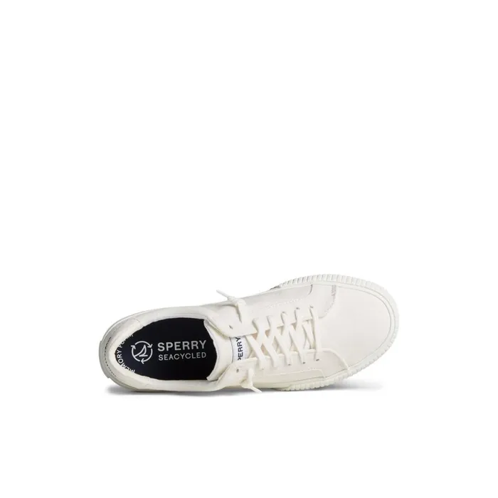 Sperry Bermuda SeaCycled Canvas Sneaker White Women Sneakers