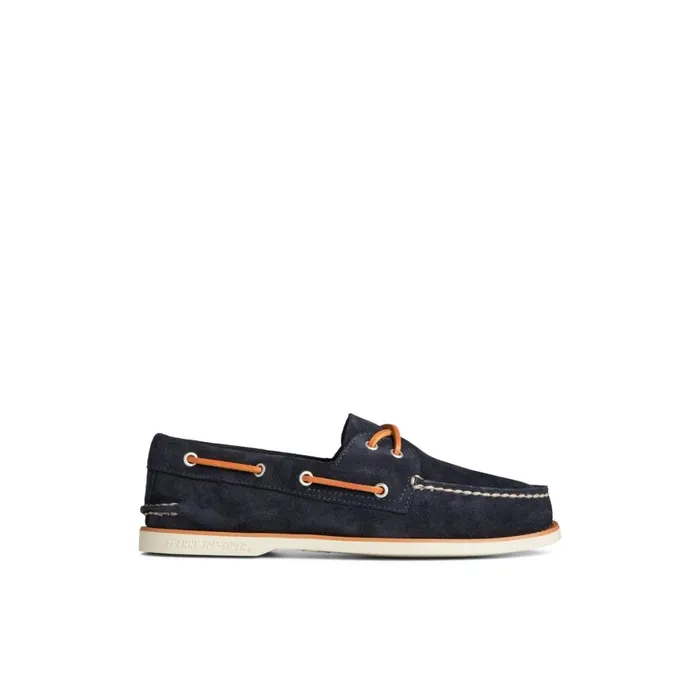 Sperry Classic Authentic Original Suede Boat Shoe Navy Men Loafers and Oxfords