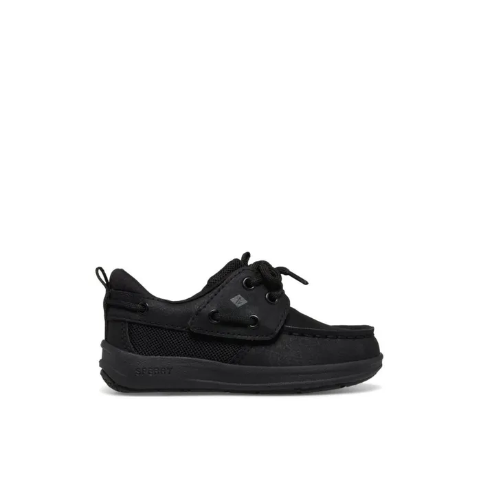 Sperry Fairwater PLUSHWAVE Jr Boat Shoe Black Kids Boat Shoes