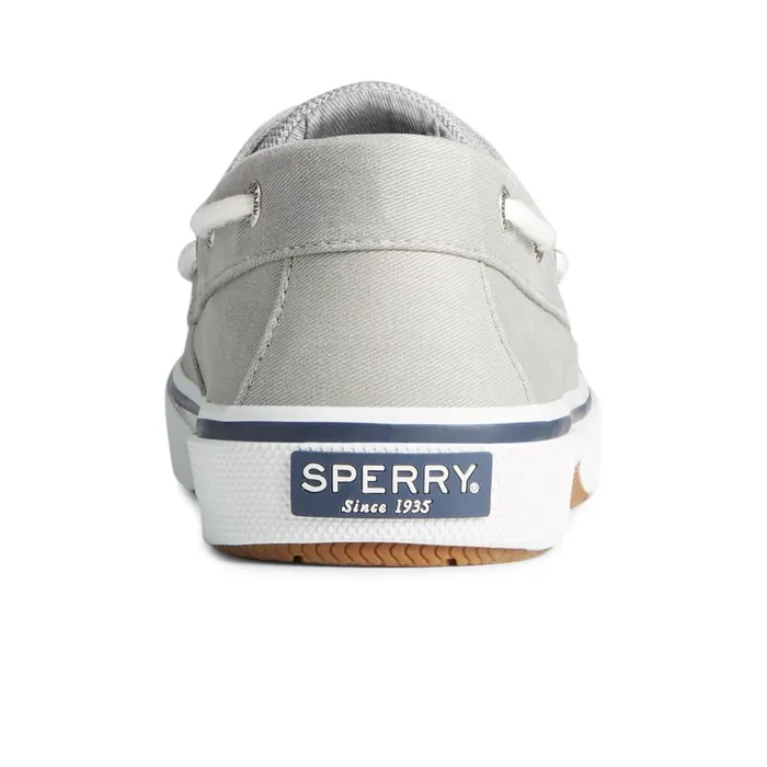 Sperry Halyard 2Eye Salt Washed Boat Shoe Grey Men Sneakers