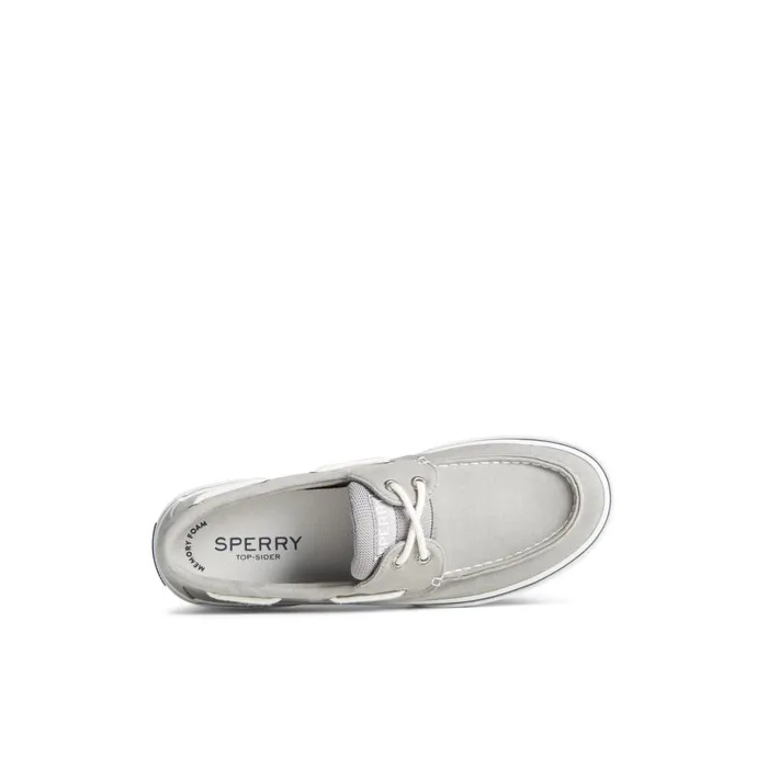 Sperry Halyard 2Eye Salt Washed Boat Shoe Grey Men Sneakers
