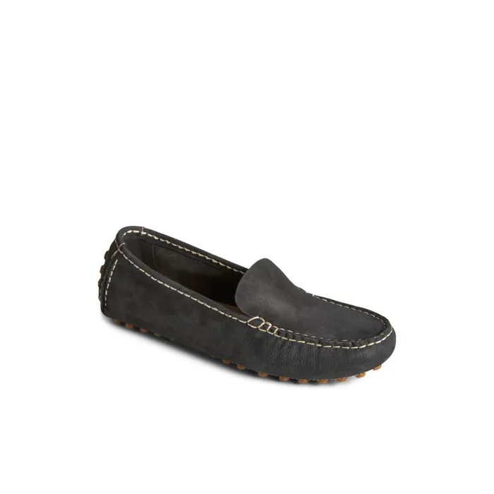 Sperry Port Driver Loafer Black Women Shoes